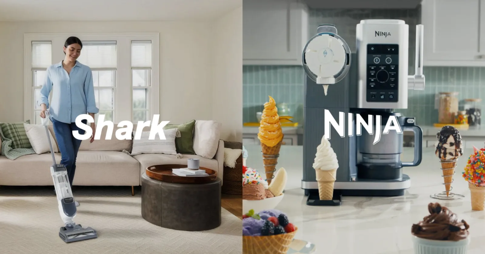 Shark & Ninja brand imagery